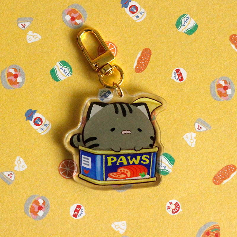 Canned Cat Club Keychain