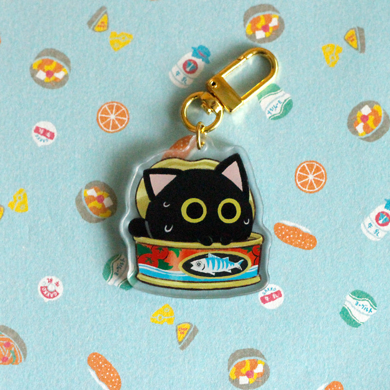 Canned Cat Club Keychain