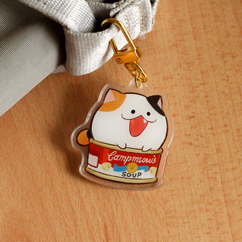 Canned Cat Club Keychain