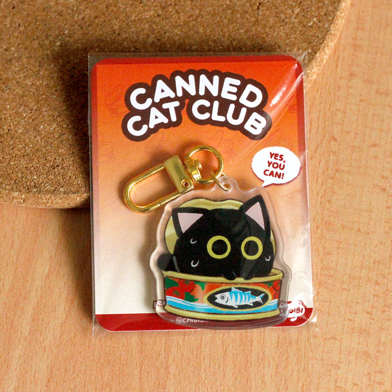 Canned Cat Club Keychain