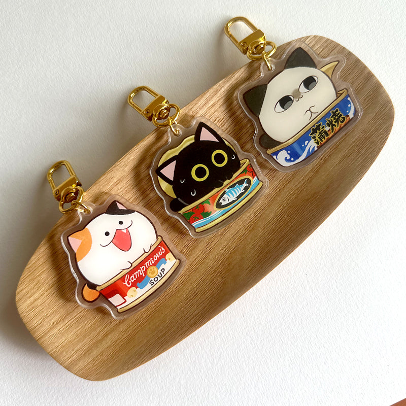 Canned Cat Club Keychain