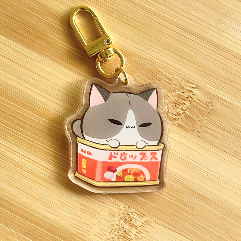 Canned Cat Club Keychain