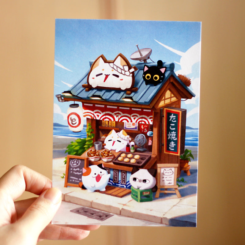 Takoyaki By The Sea Print