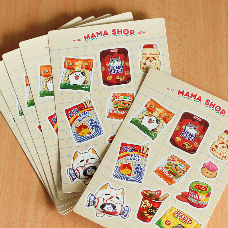 Mama Shop Sticker Sheet