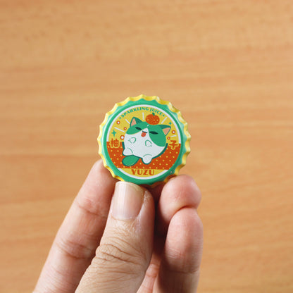 Retro Chibibi Bottle Cap Badges