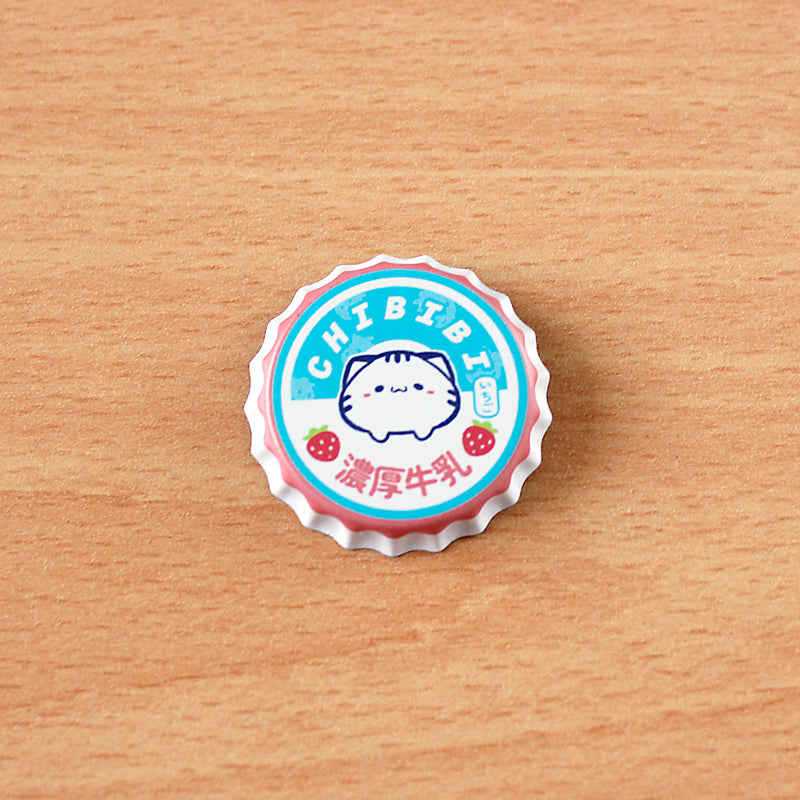 Retro Chibibi Bottle Cap Badges