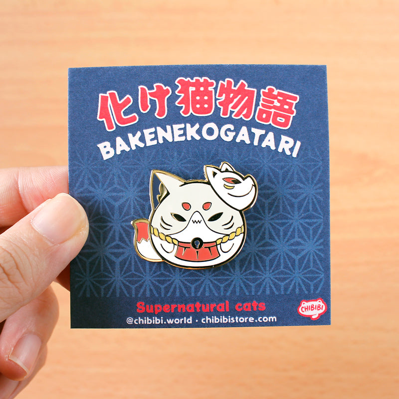Japanese Folklore Supernatural Cats Enamel Pins