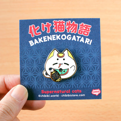 Japanese Folklore Supernatural Cats Enamel Pins