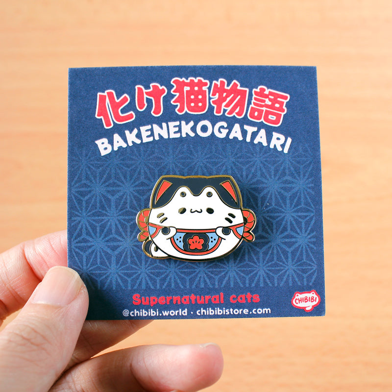 Japanese Folklore Supernatural Cats Enamel Pins