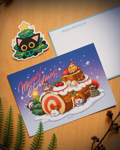 [FREE] Chibibi Christmas Sticker + Postcard Set