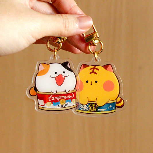 Canned Cat Club Keychain