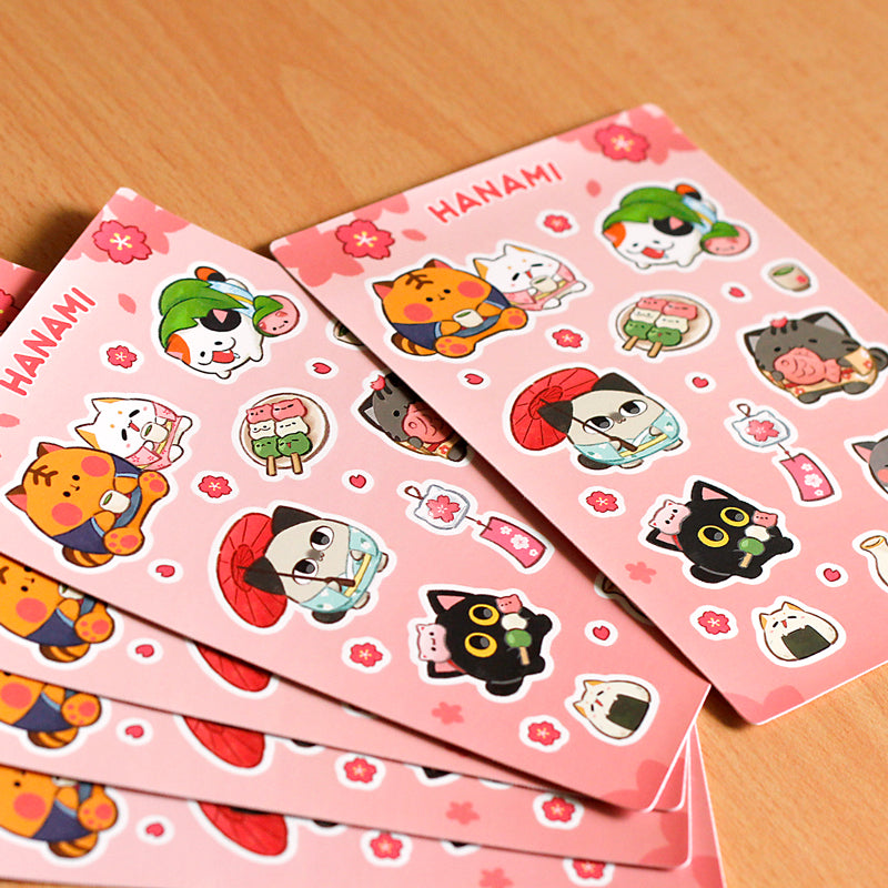Hi Manis Sticker Hanami Sticker Sheet – Chibibi