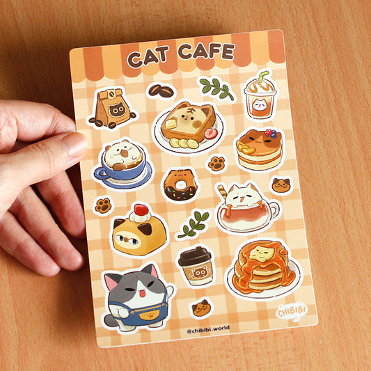 Cat Cafe Sticker Sheet
