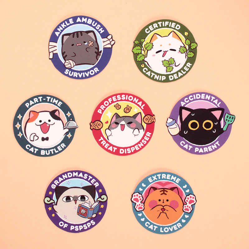 Cat Lovers Medal Stickers