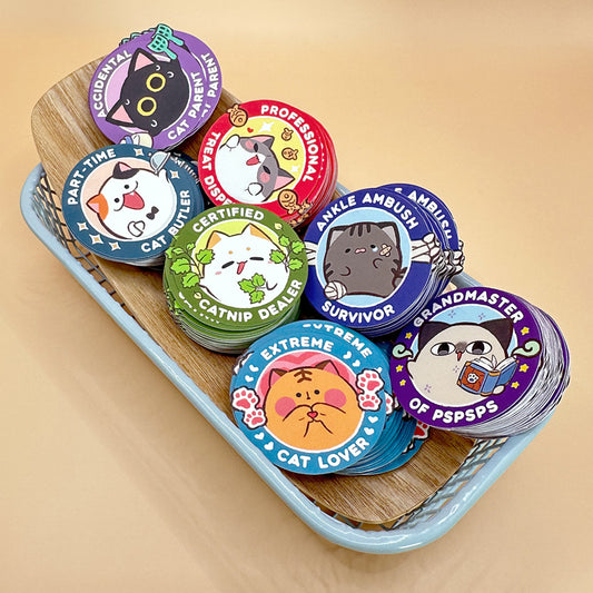 Cat Lovers Medal Stickers